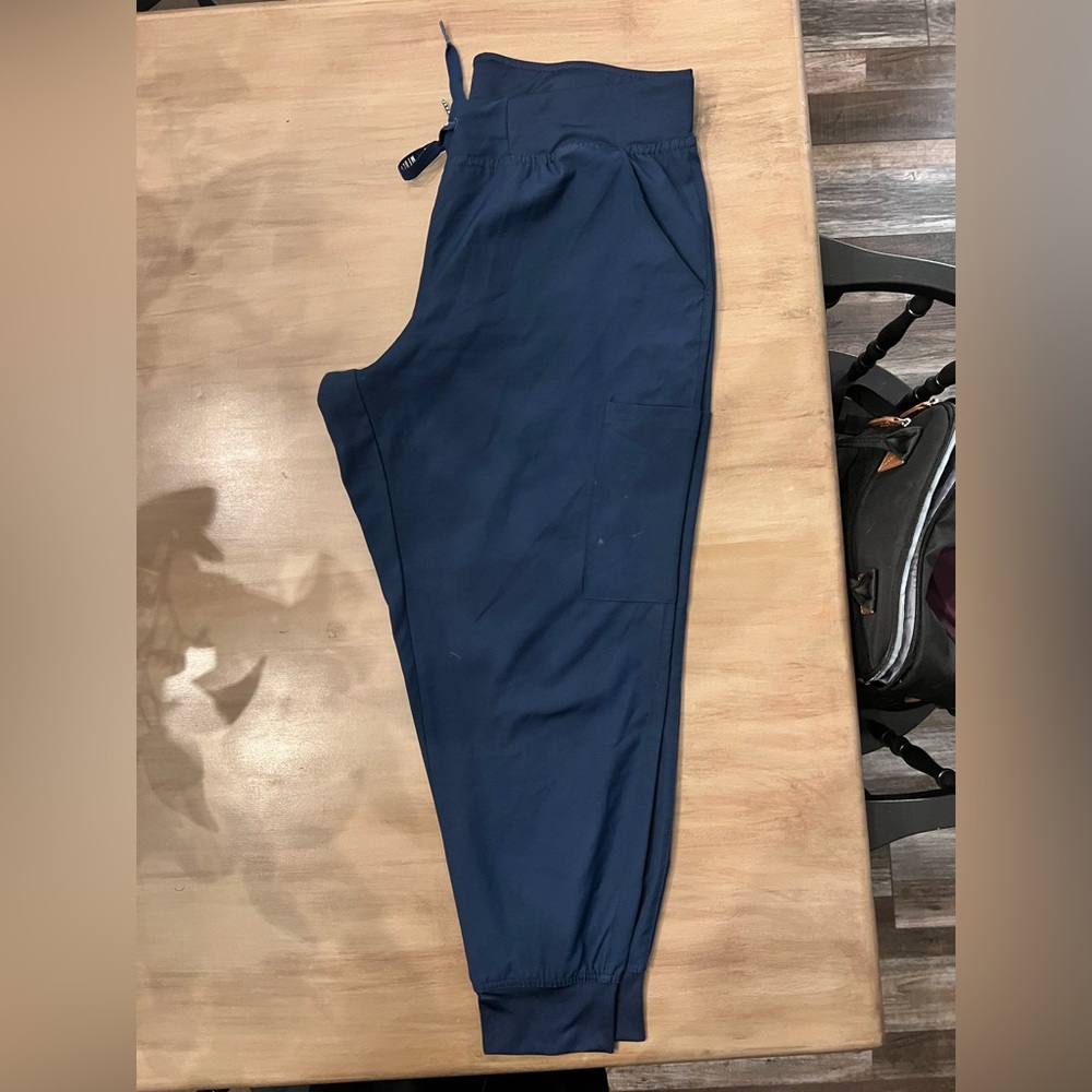 Med Couture Navy Track Joggers with Drawstring